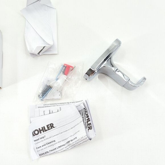 KOHLER Industrial Robe Hook Polished Chrome 26535-CP NEW OPEN BOX Discontinued - Picture 4 of 6